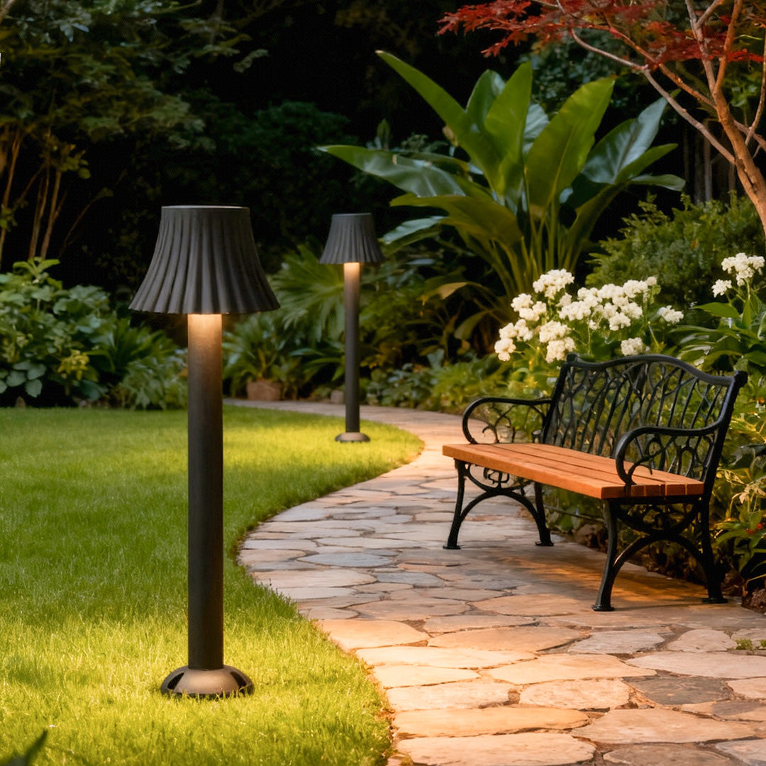 Mushroom Cap Outdoor Path Post Light