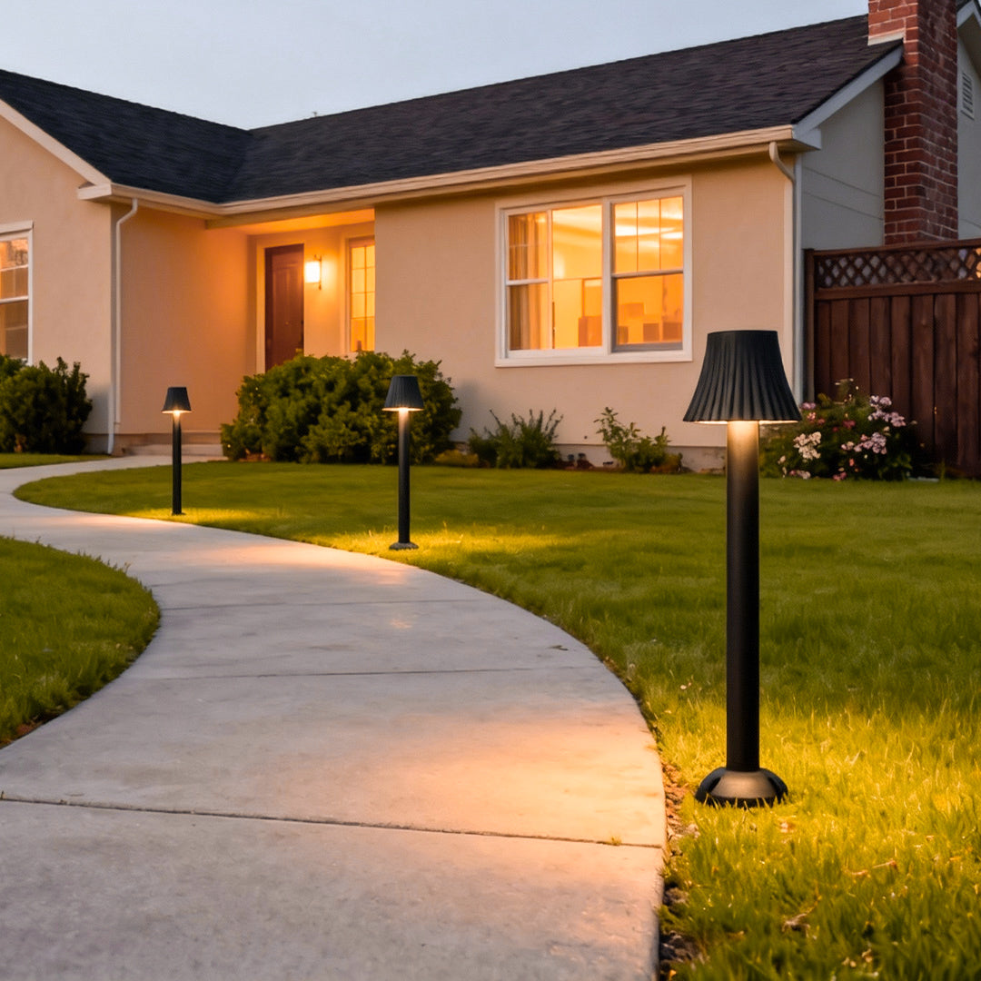 Mushroom Cap Outdoor Path Post Light