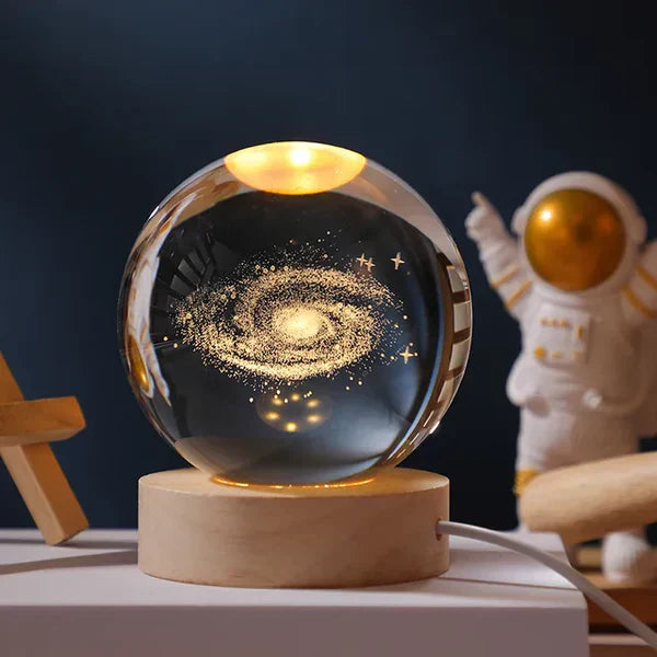 3D Crystal Galaxy Sphere