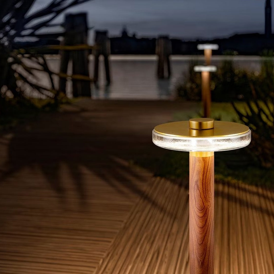 Gold Finish Luxury Outdoor Path Post Light