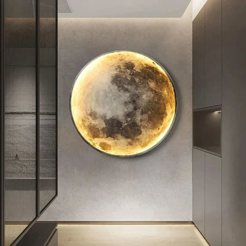 Sculptural Moon Table Lamp