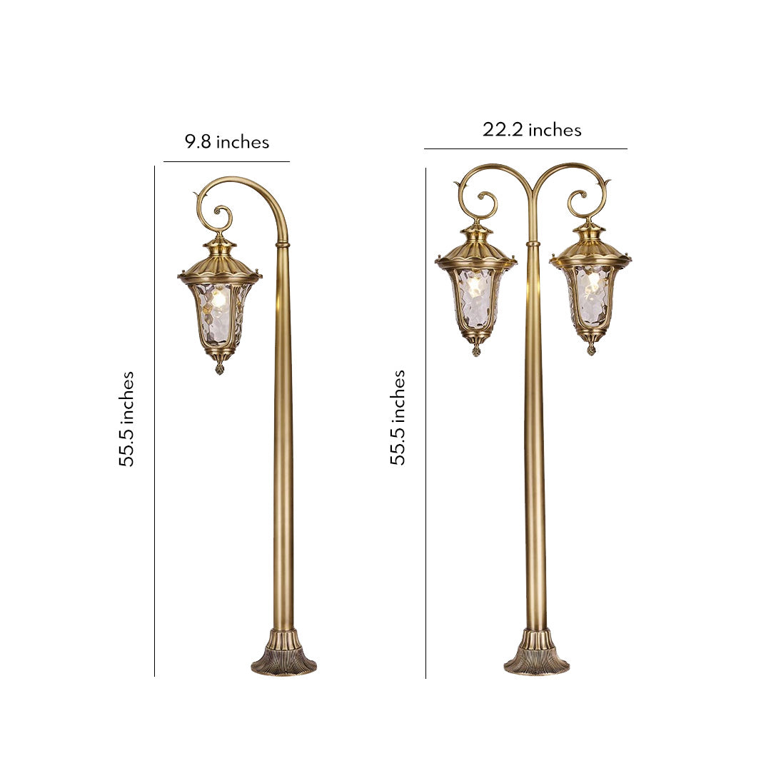 Vintage Copper Garden Path Light