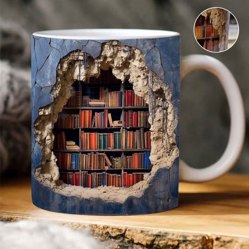 Bookshelf Mug