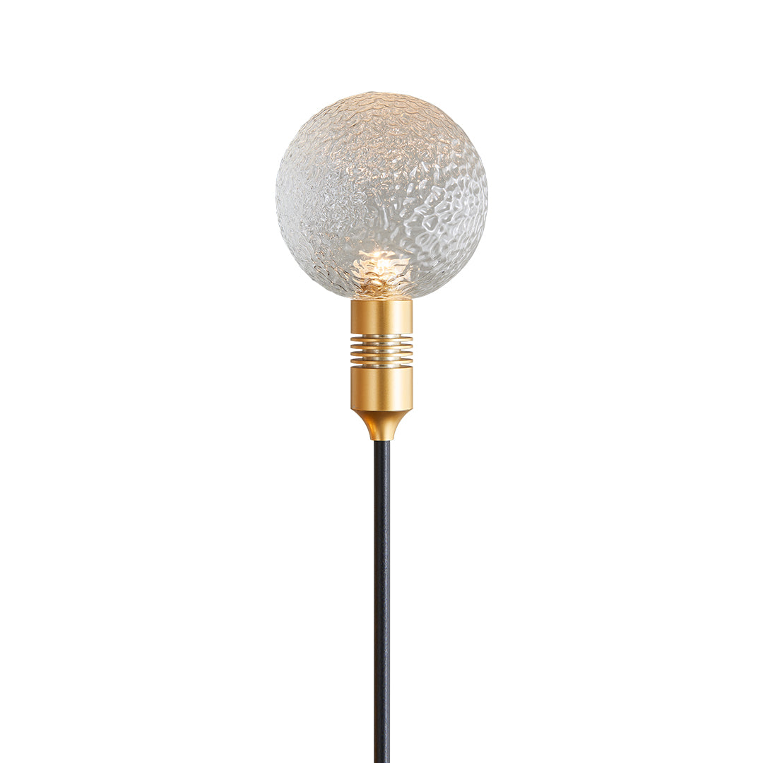 Tinted Glass Sphere Garden Path Light
