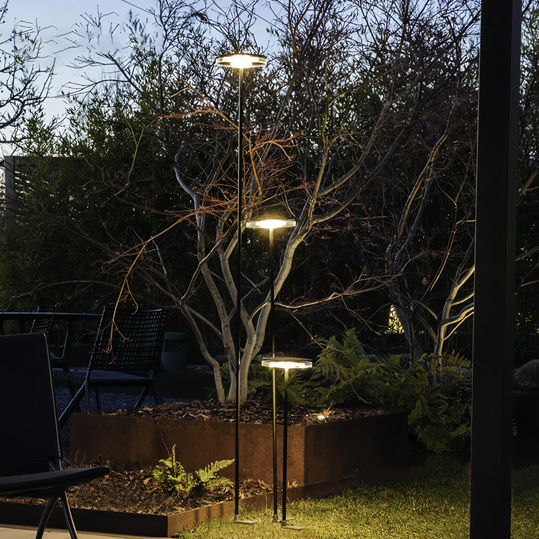 Tall Stainless Outdoor Landscape Post Light