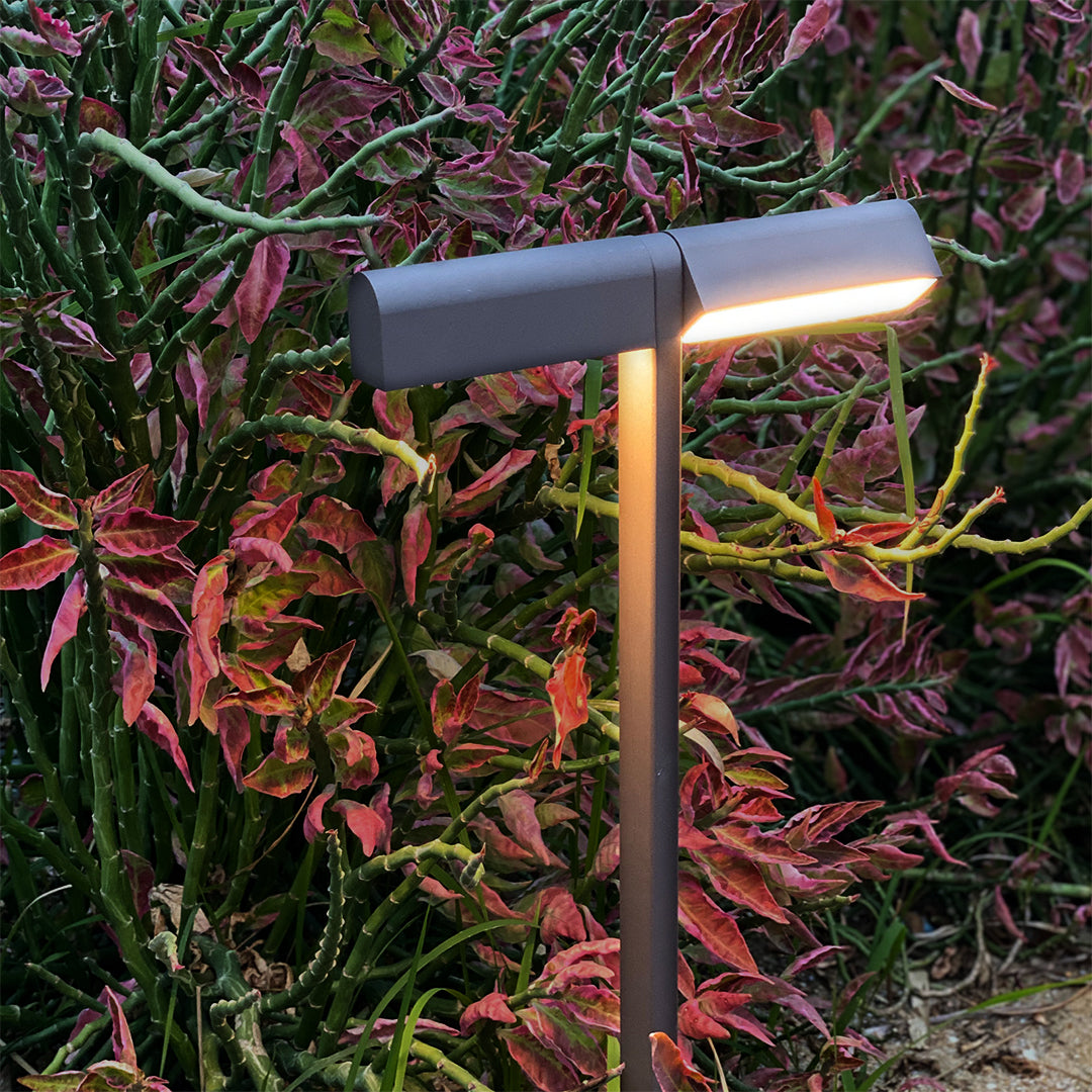 Dual-Arm Outdoor Lawn Path Post Light