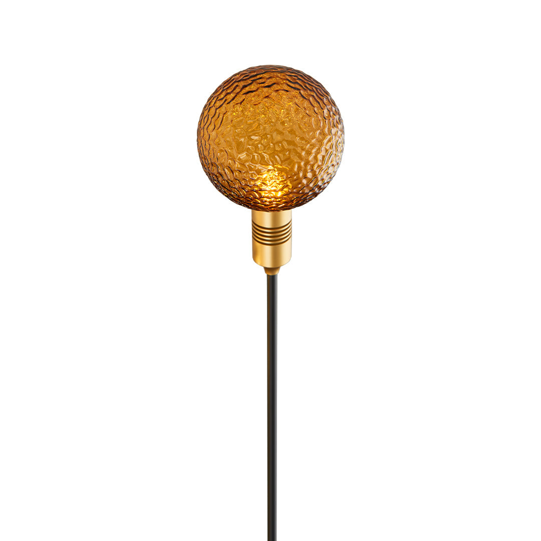 Tinted Glass Sphere Garden Path Light