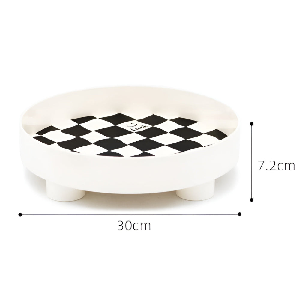 Patterned Round Catch Tray