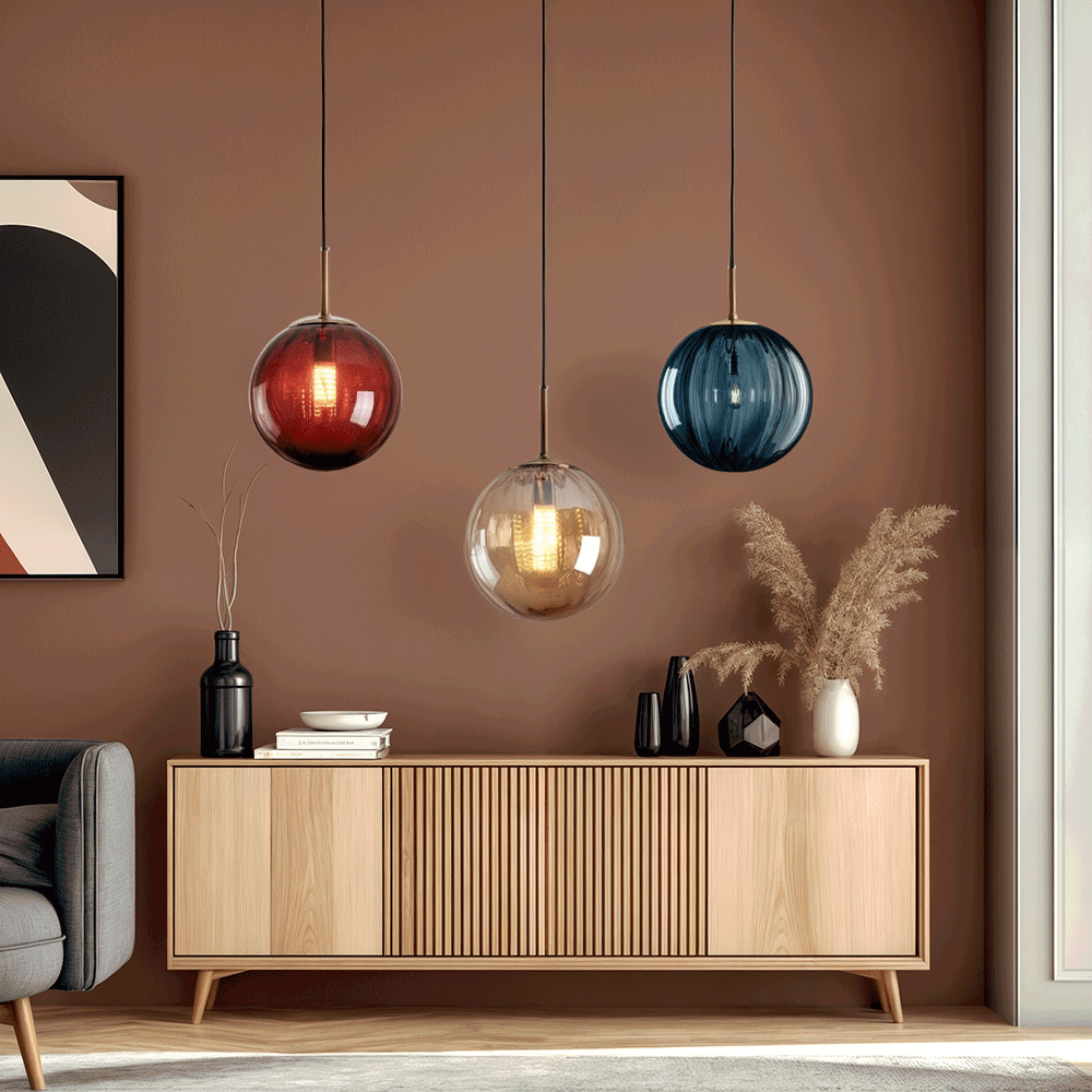 Glass Ball Pendant Light
