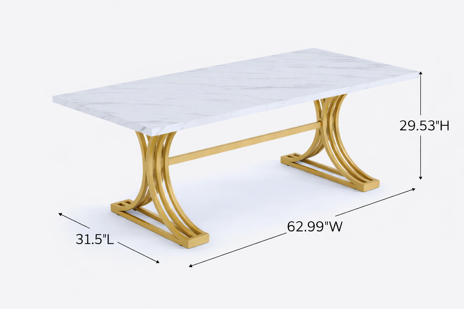 Contemporary Marble Dining Table