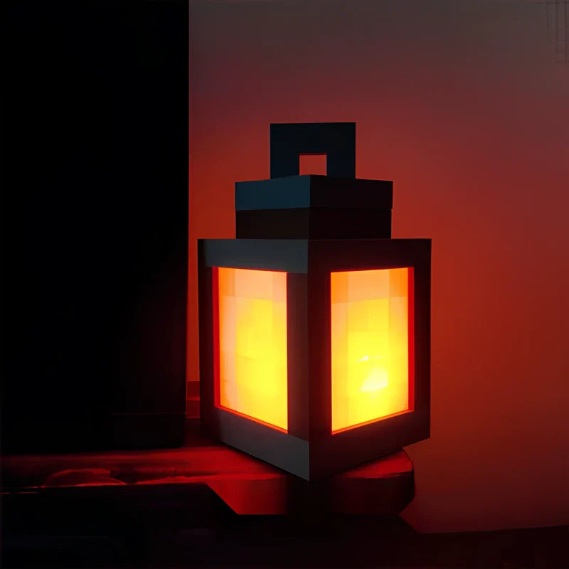 Block LED Wall Lantern