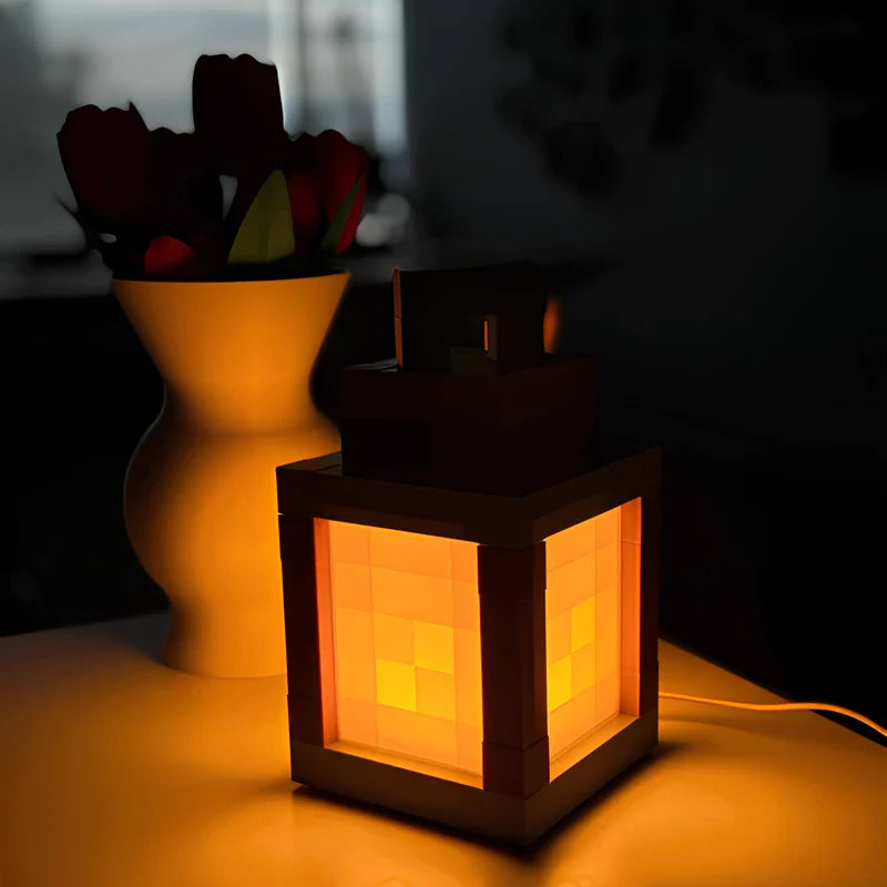 Block LED Wall Lantern