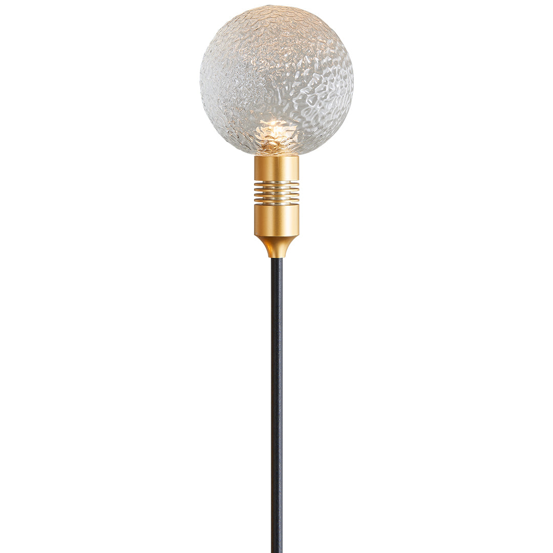 Tinted Glass Sphere Garden Path Light
