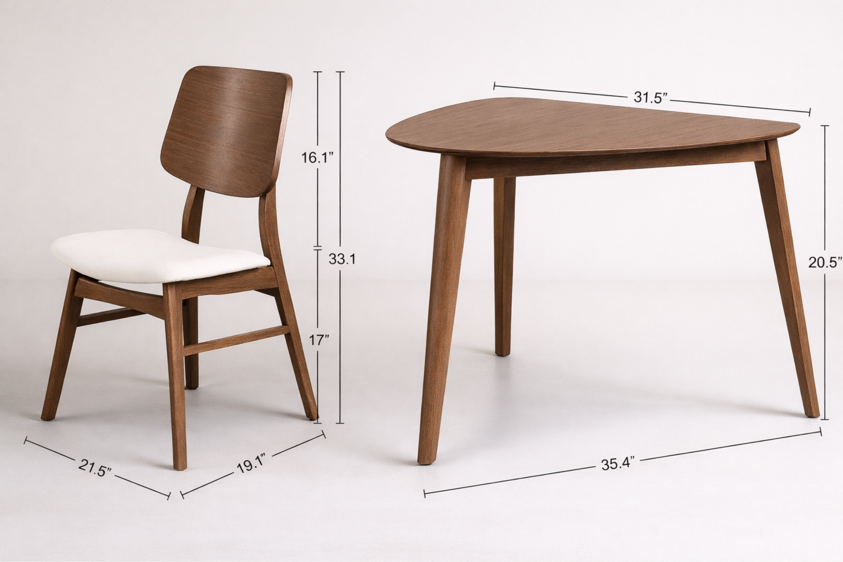 Nook 3-Piece Corner Dining Set