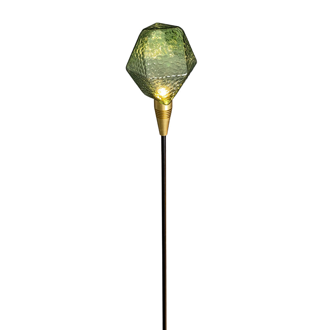 Diamond Facet Glass Garden Path Light