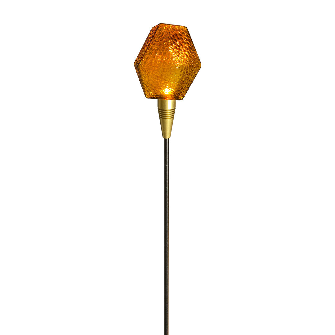 Diamond Facet Glass Garden Path Light