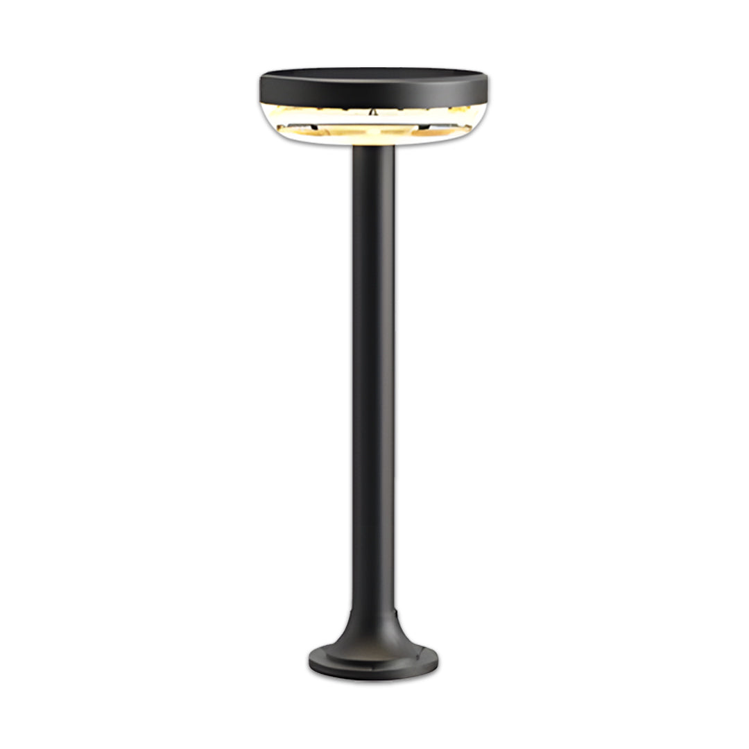 Solar Matte Outdoor Garden Path Post Light