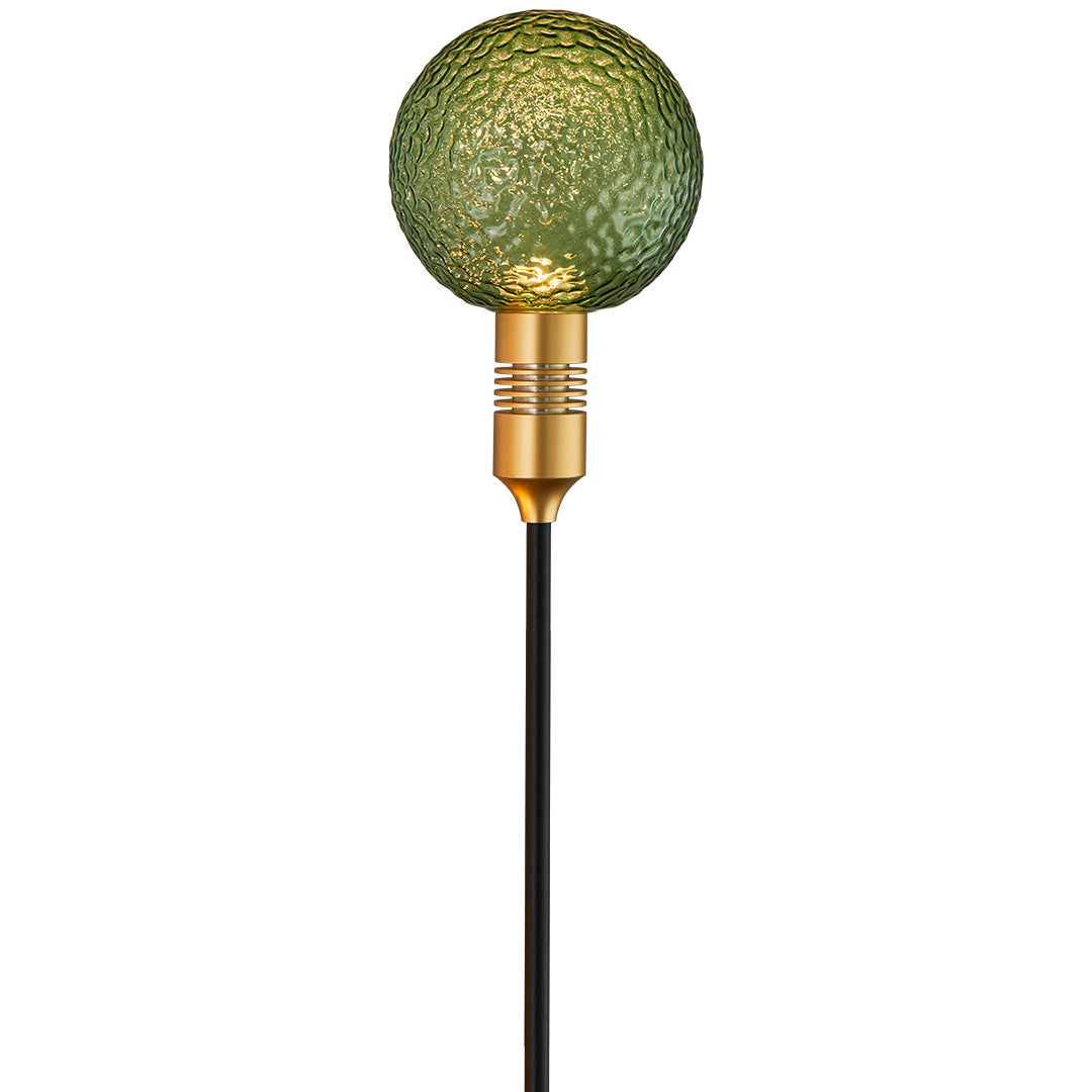 Tinted Glass Sphere Garden Path Light