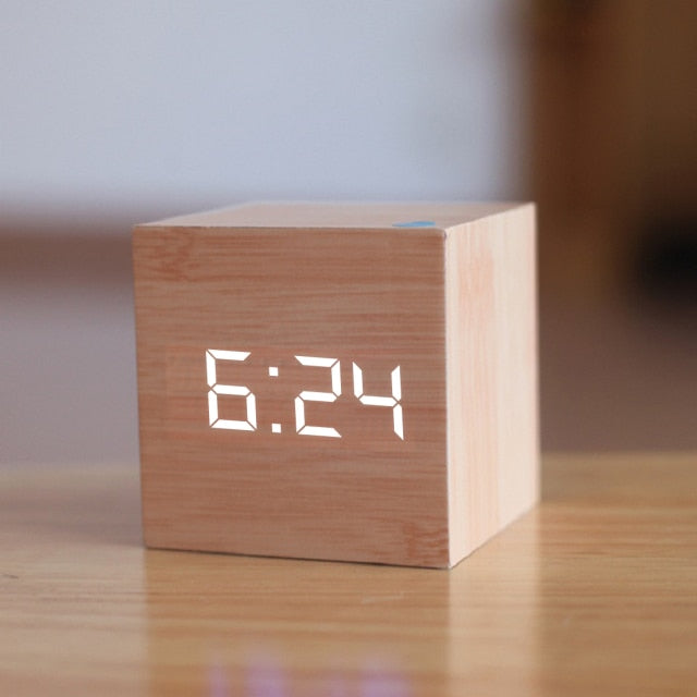 Square LED Alarm Clock