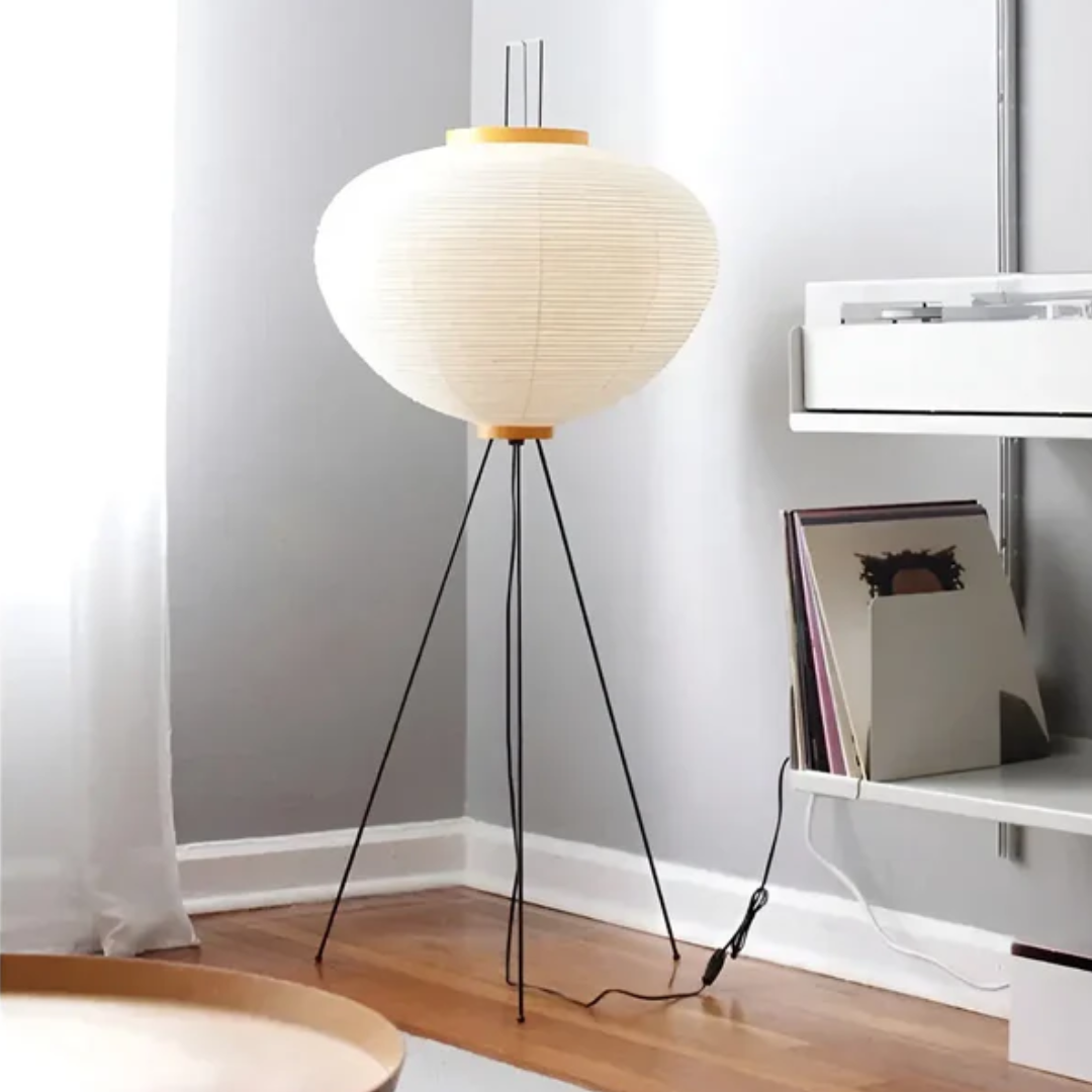 Wabi-Sabi Rice Paper Floor Lamp