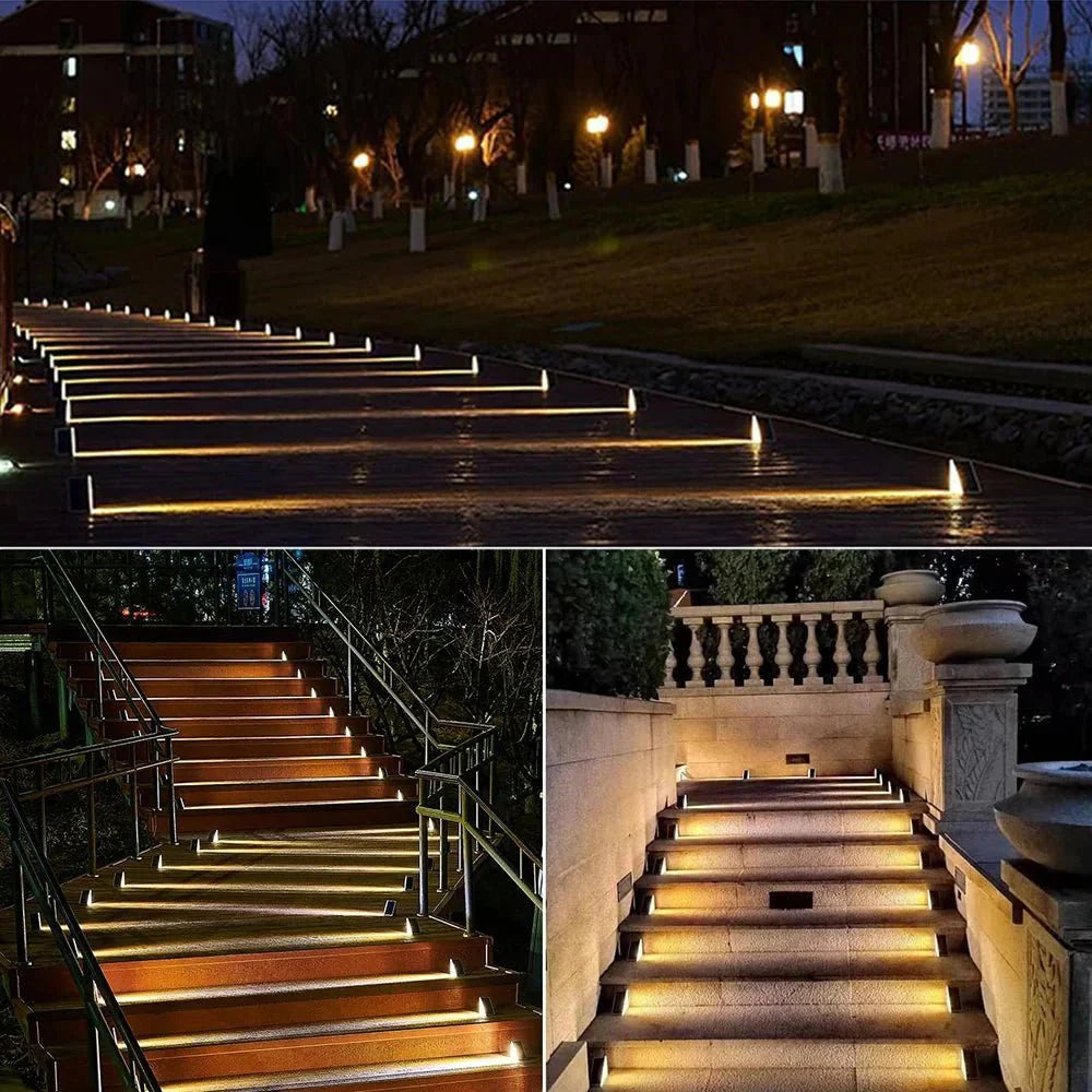 Solar Pathway Step Light Set