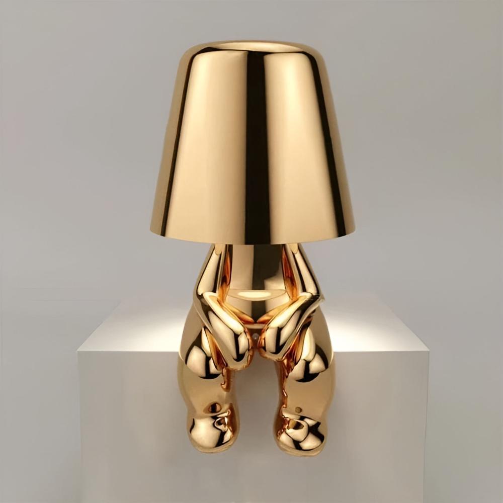 Cordless Frosted Globe Touch Lamp