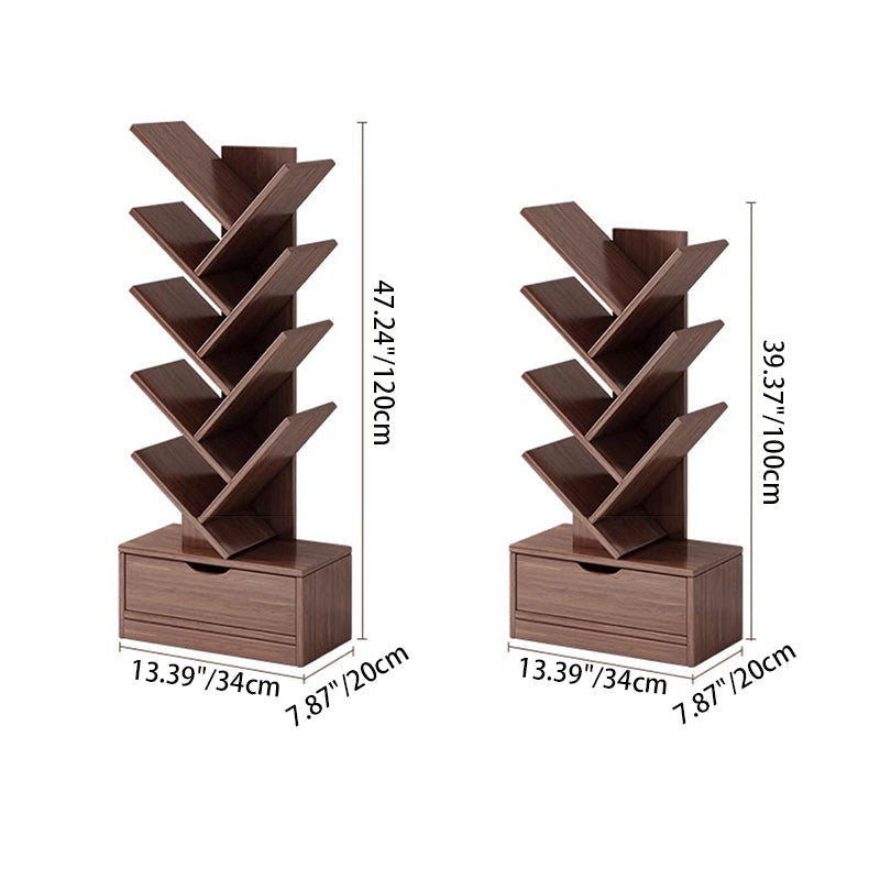 Rectangular Wood Bookshelves