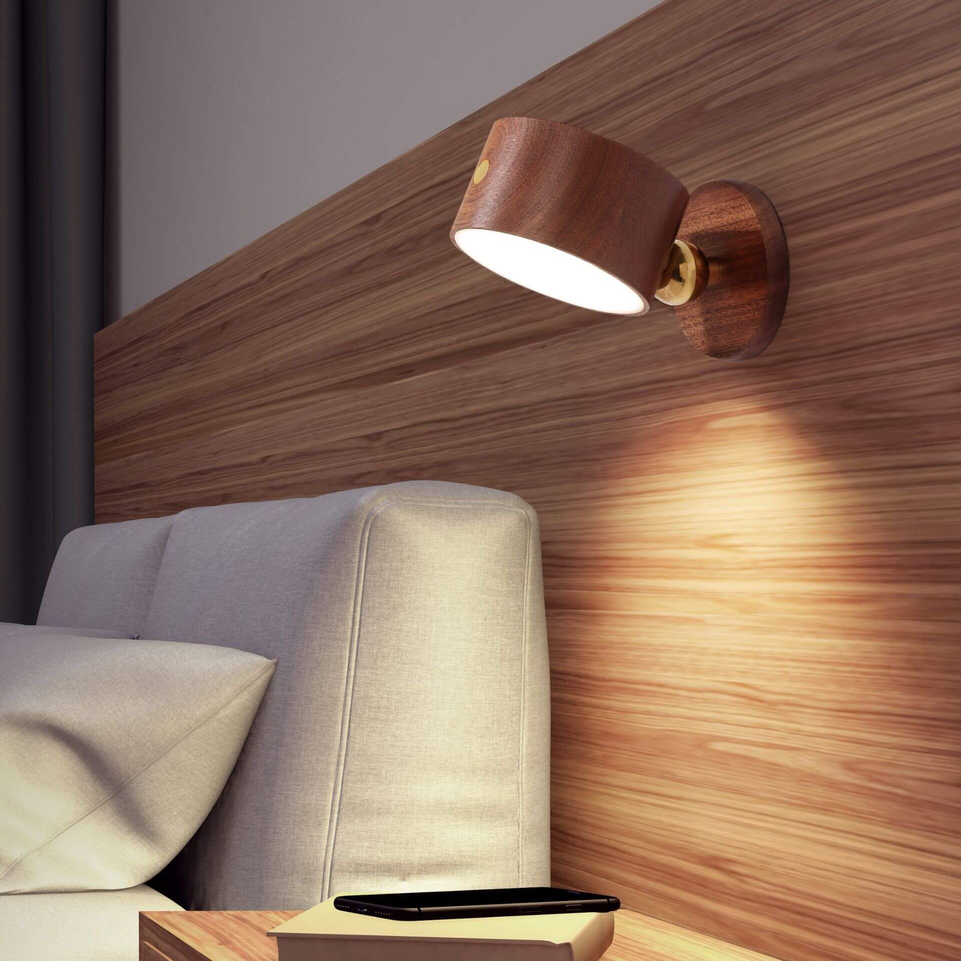 Magnetic LED Night Light Wall Sconce Lamp