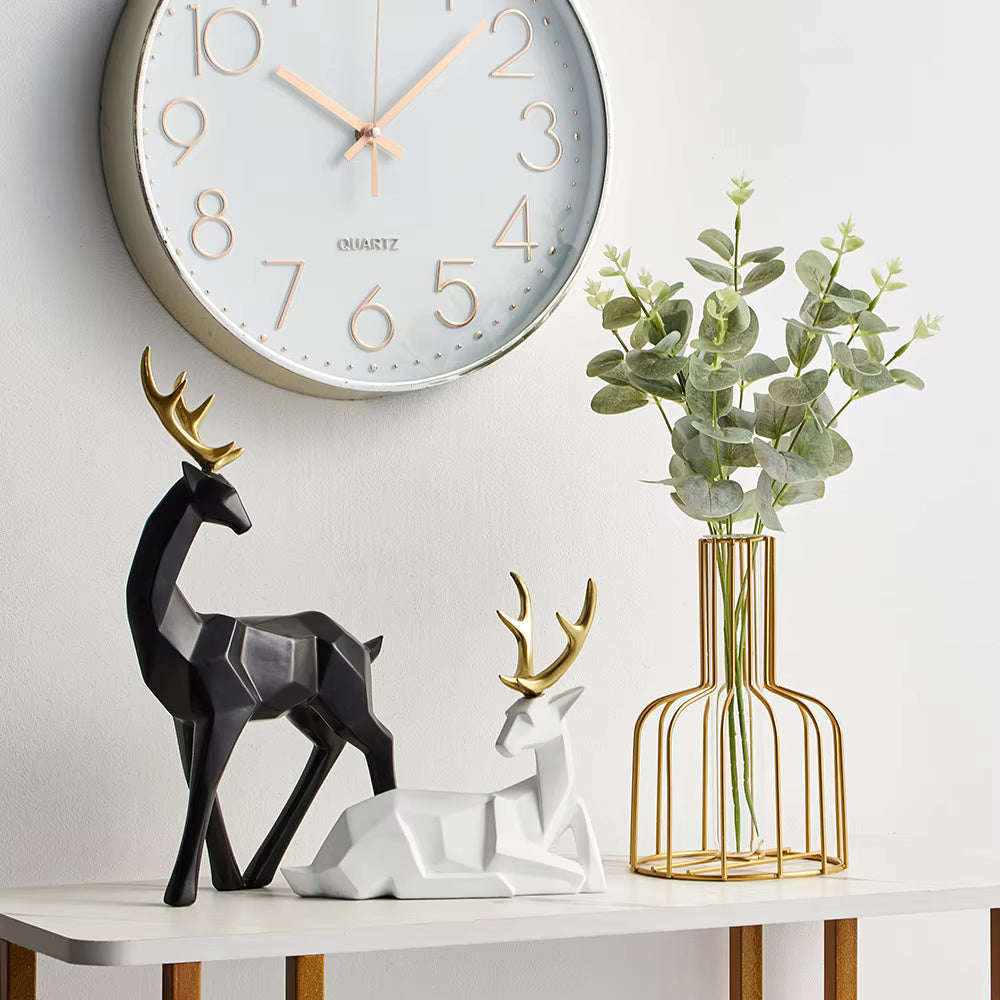 Geometric Deer Display Figurine