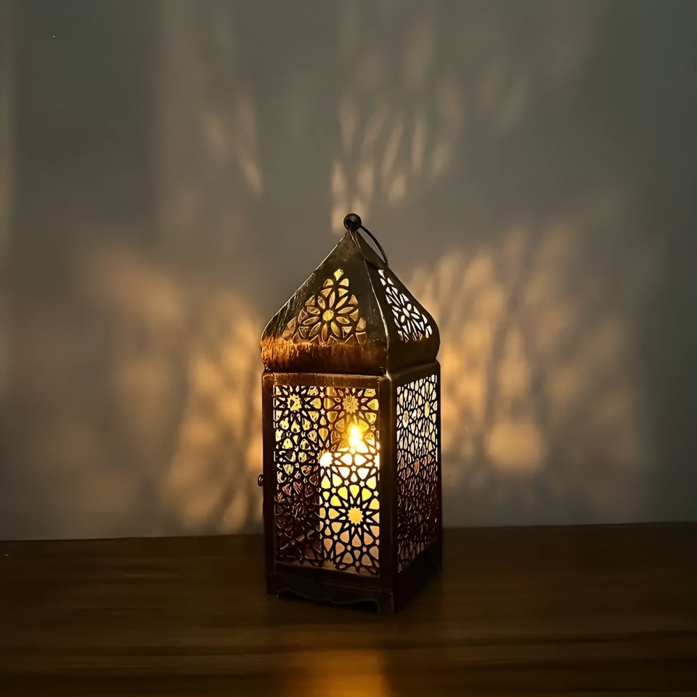 Intricate Iron Candle Holder