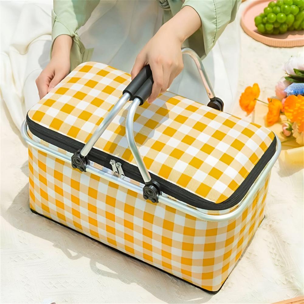 Foldable Picnic Carry Basket