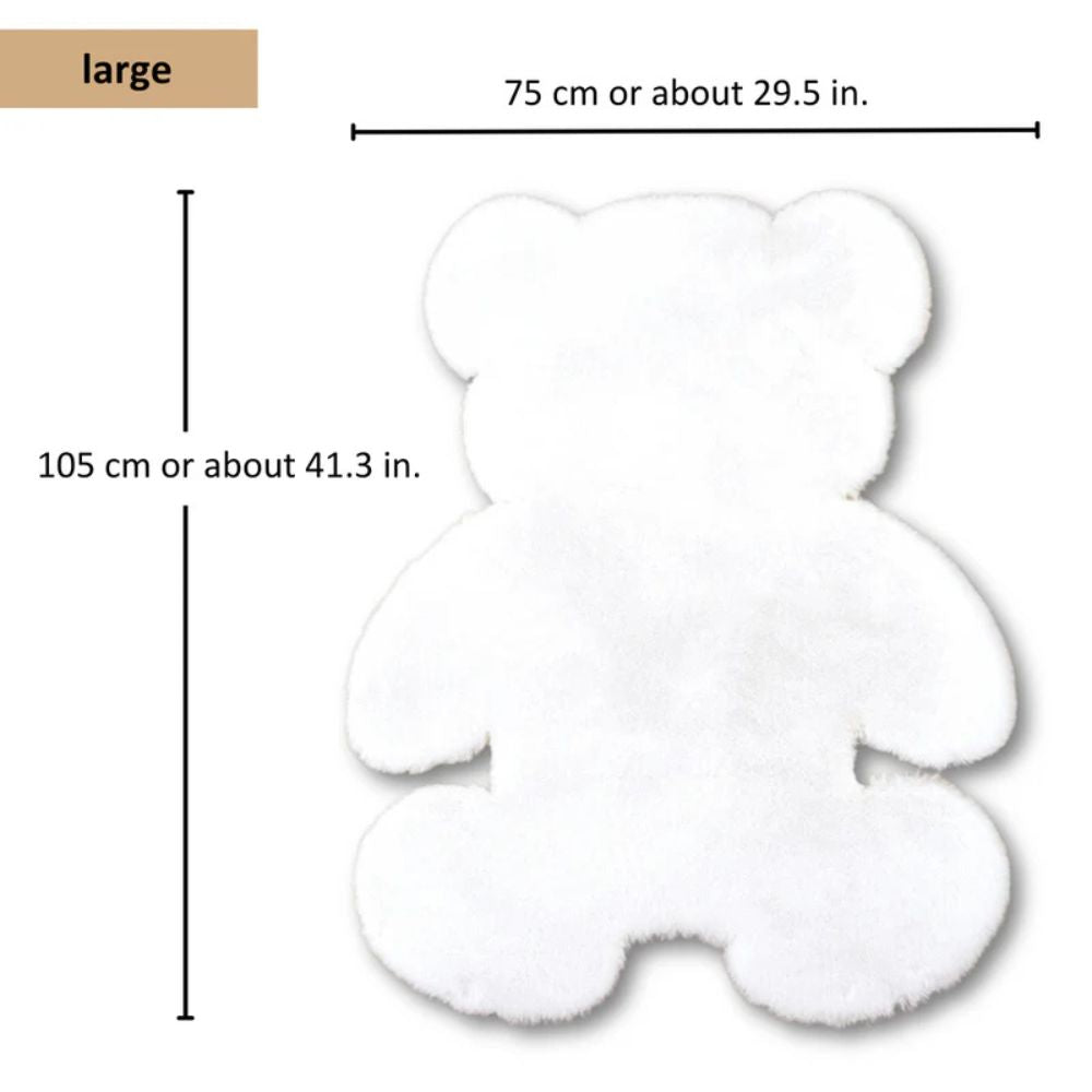 Teddy Shape Plush Rug