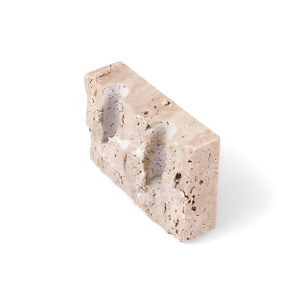 Dual Taper Stone Candle Stand
