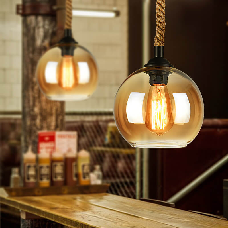 RopeGlobe Pendant Light
