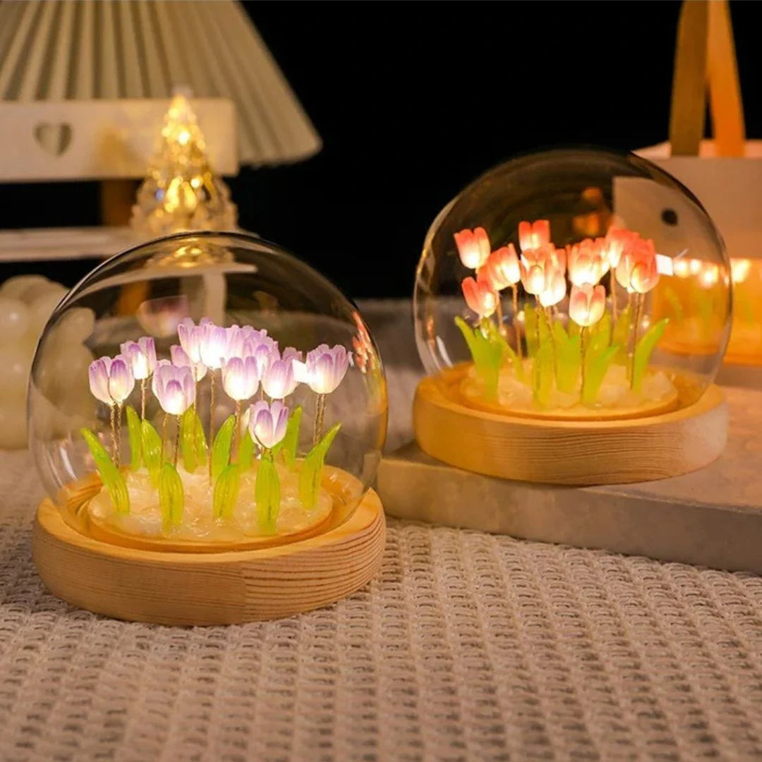 Glass Dome Tulip Light