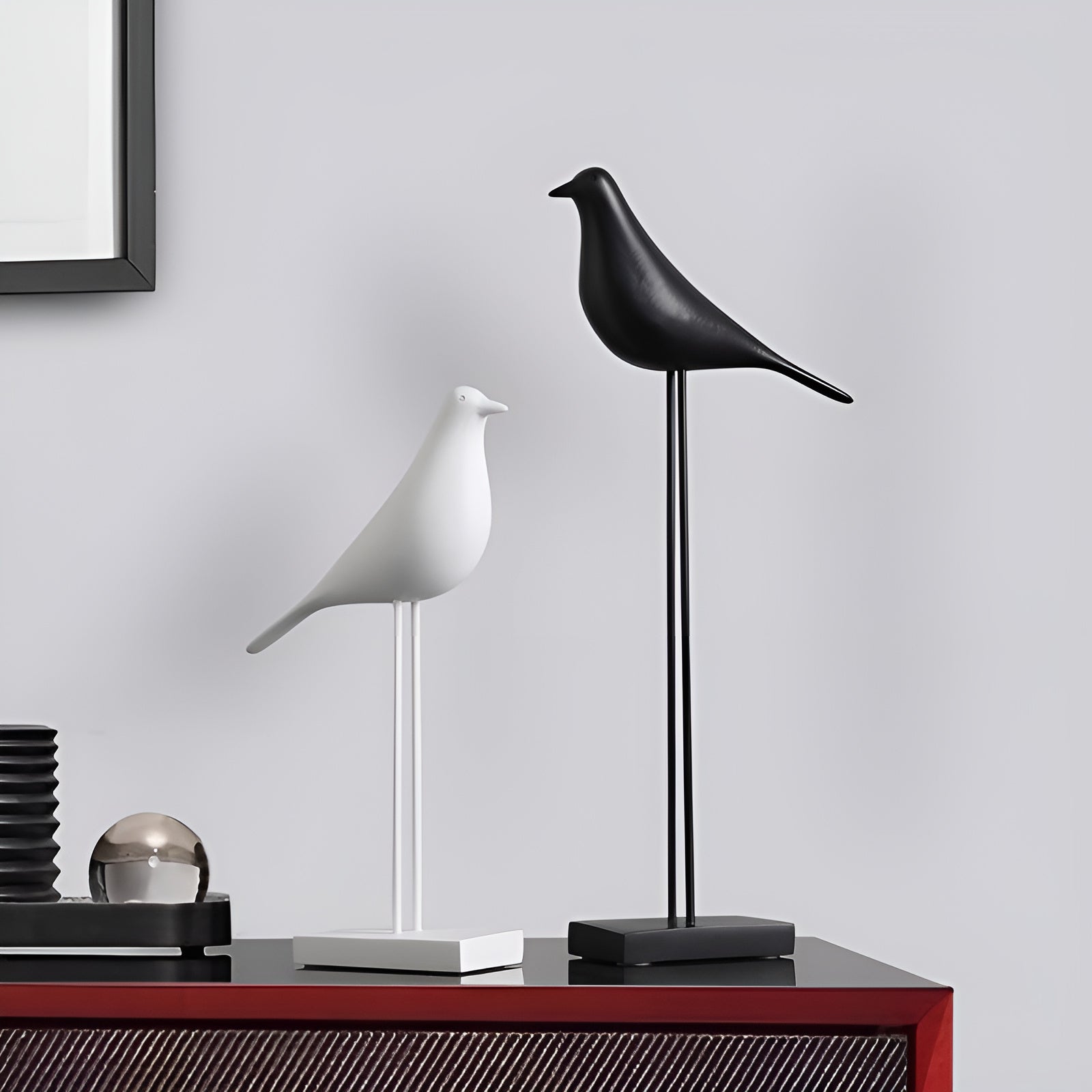 Abstract Bird Shelf Figurines