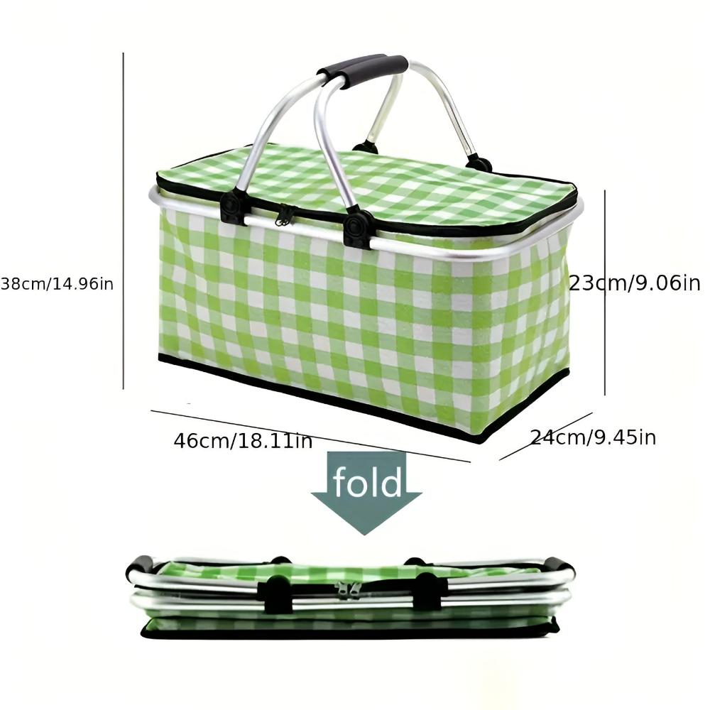 Foldable Picnic Carry Basket