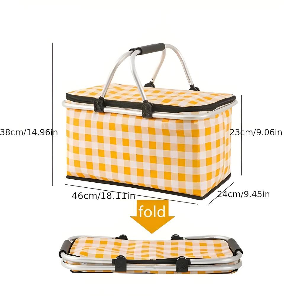 Foldable Picnic Carry Basket