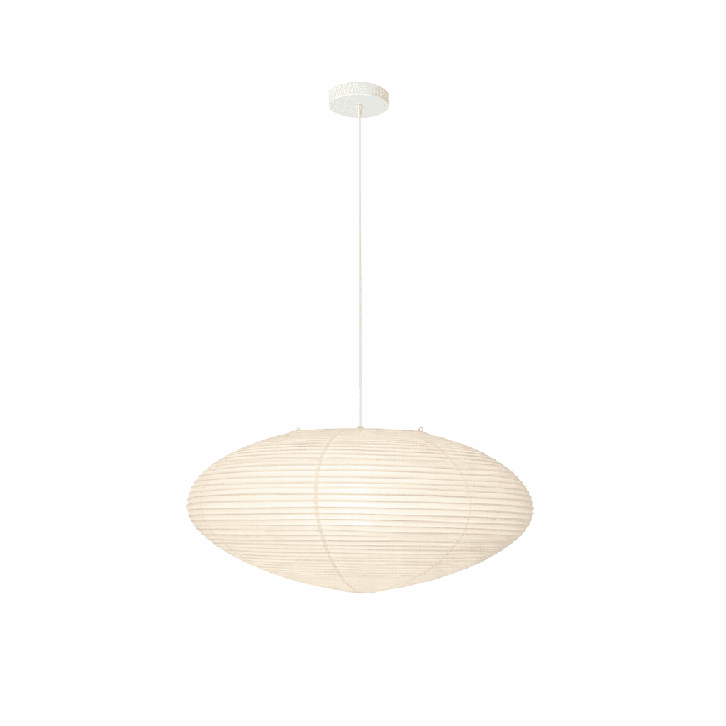 Japanese Paper Saucer Ceiling Light