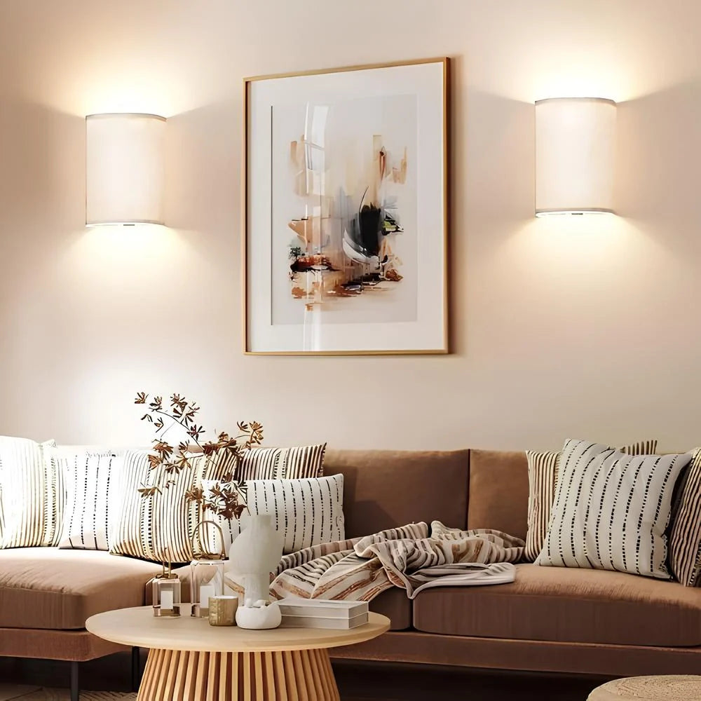 Soft Linen Wall Light