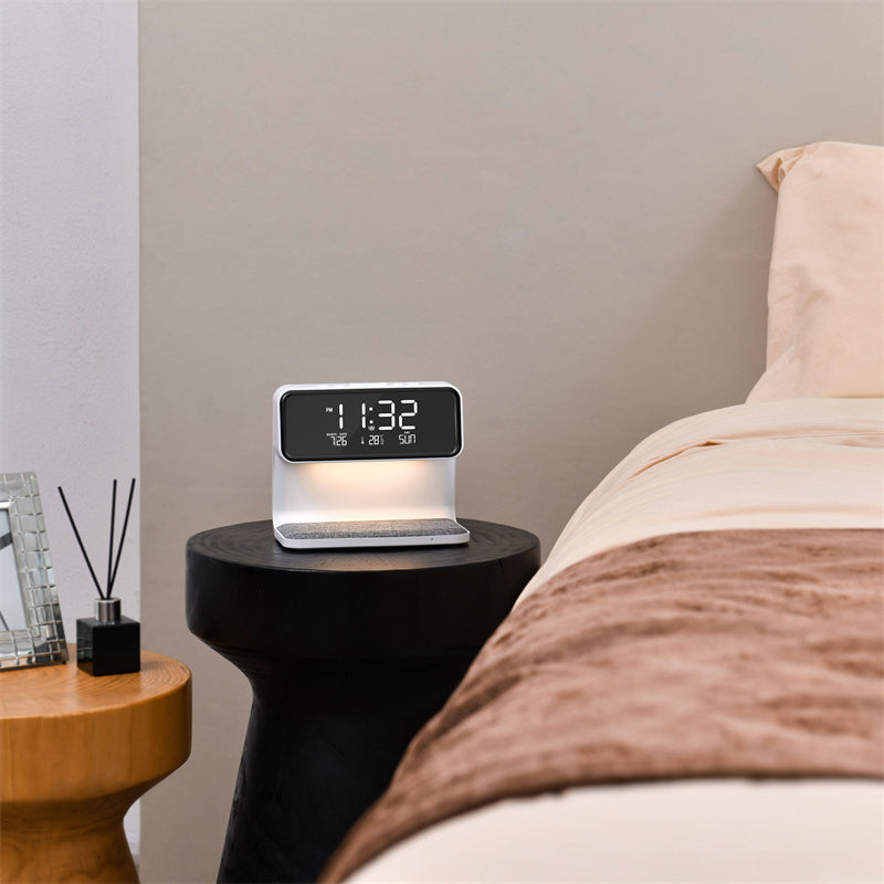 3-in-1 Bedside Lamp Charger Clock