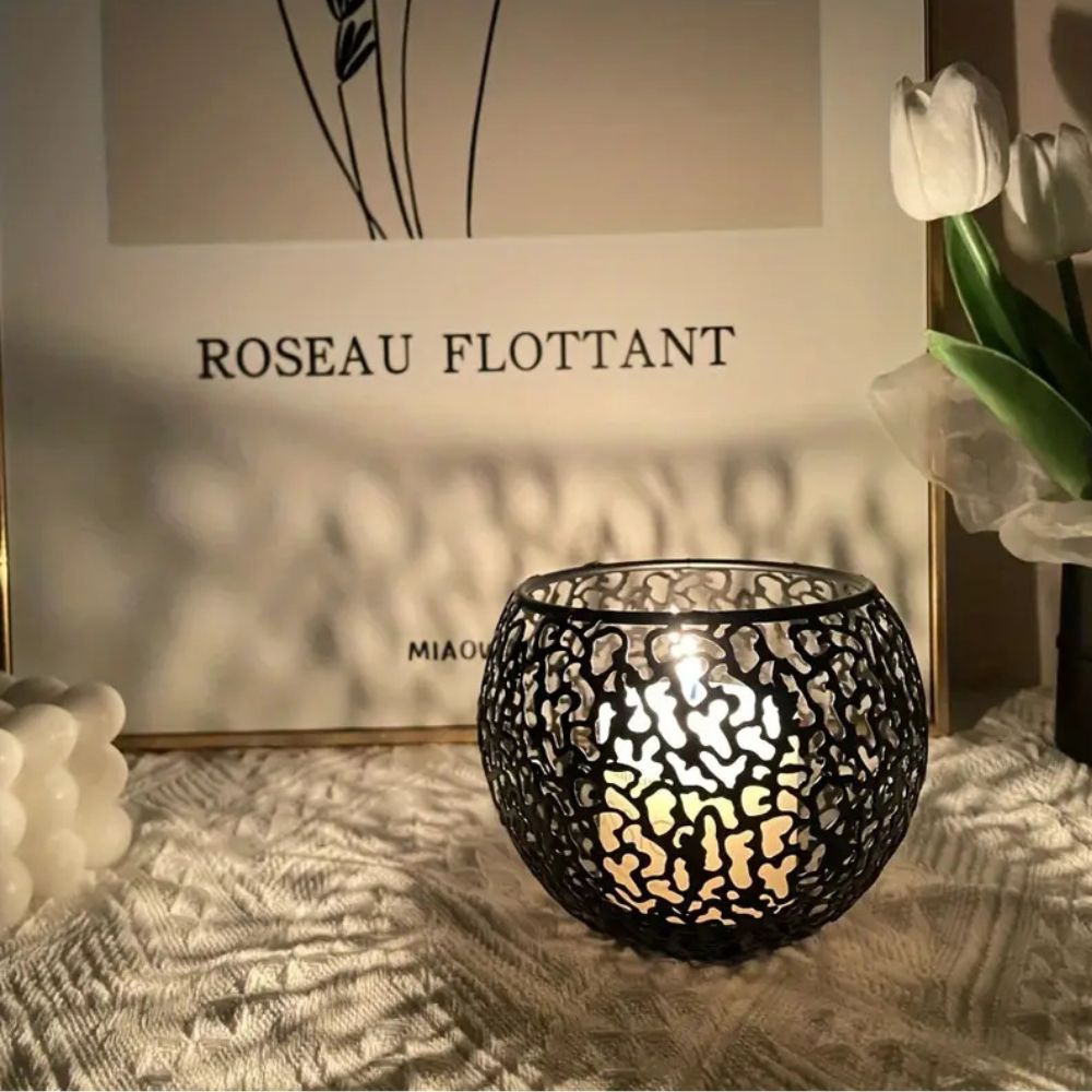 Hollow Iron Tealight Holder