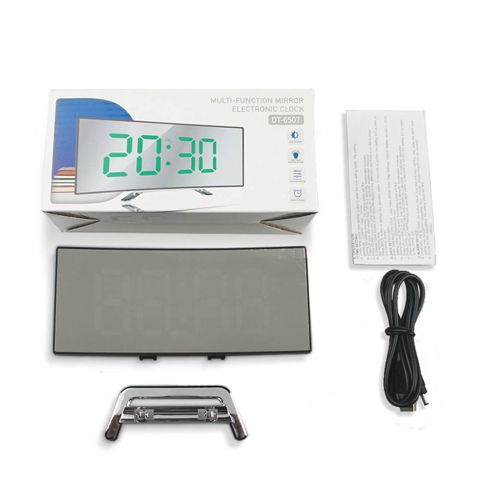 Curved LED Alarm Clock