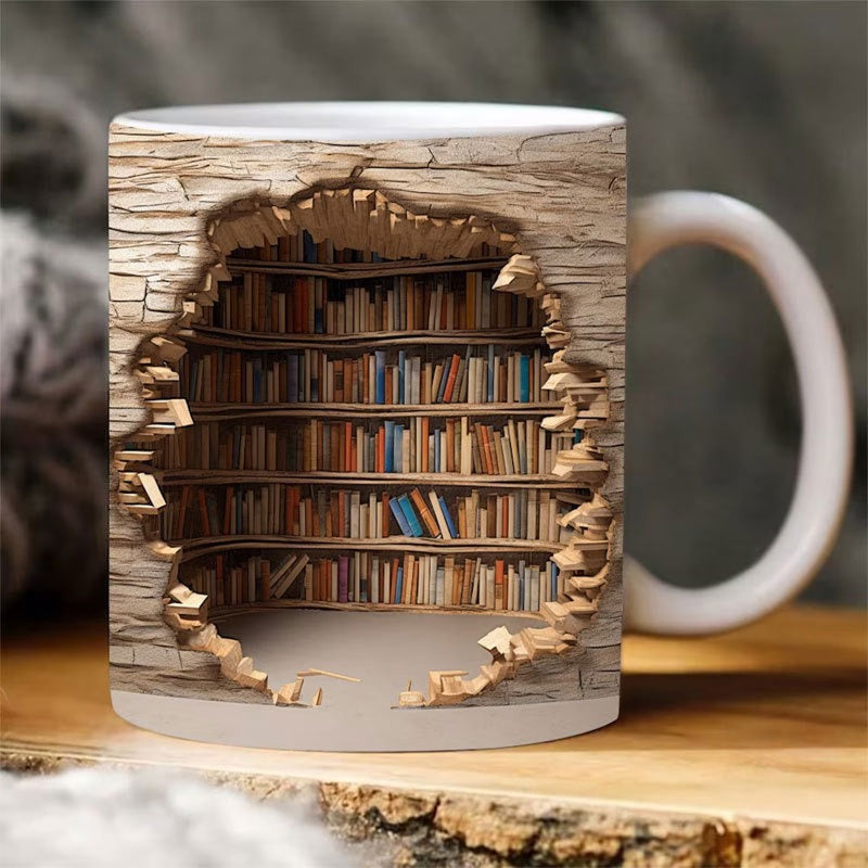 Bookshelf Mug