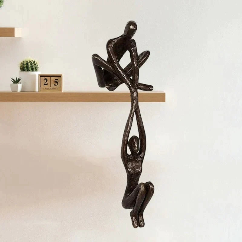 Balancing Couple Sculpture