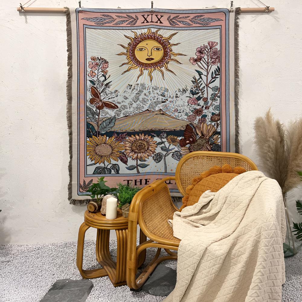 Woven Tapestry Throw Blanket