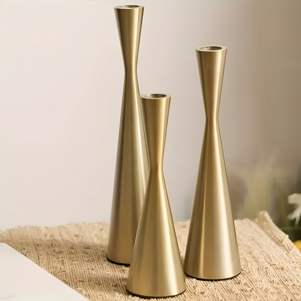 Tiered Iron Candlestick Set
