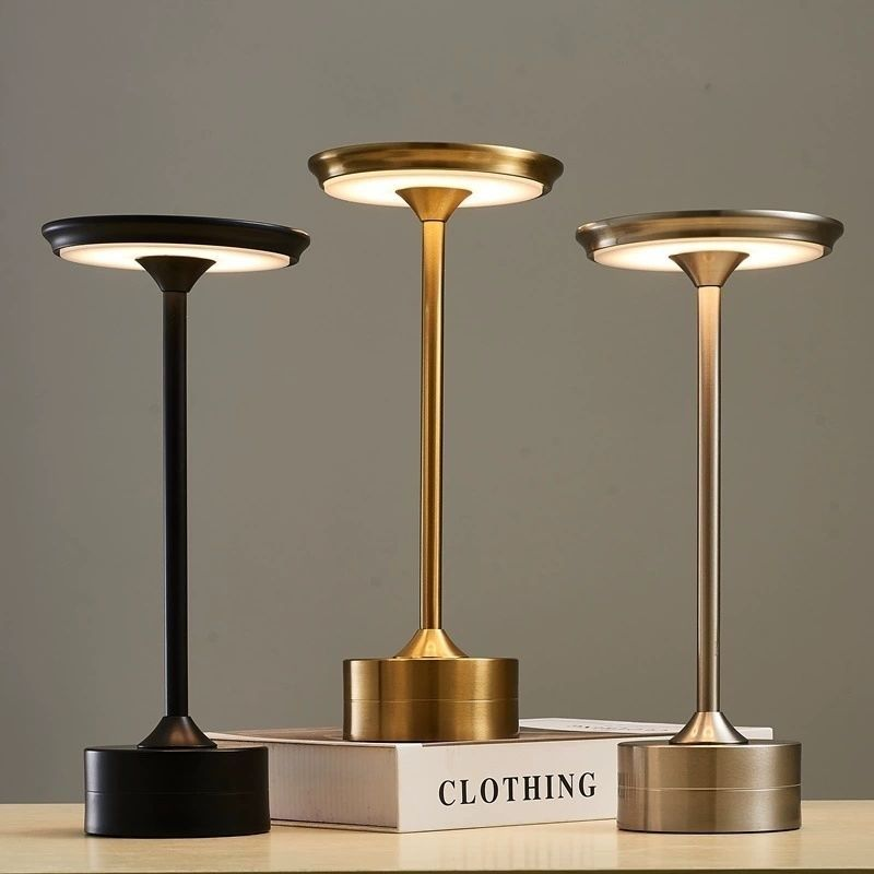 Aluminum Rechargeable Touch Dimmer Table Lamp