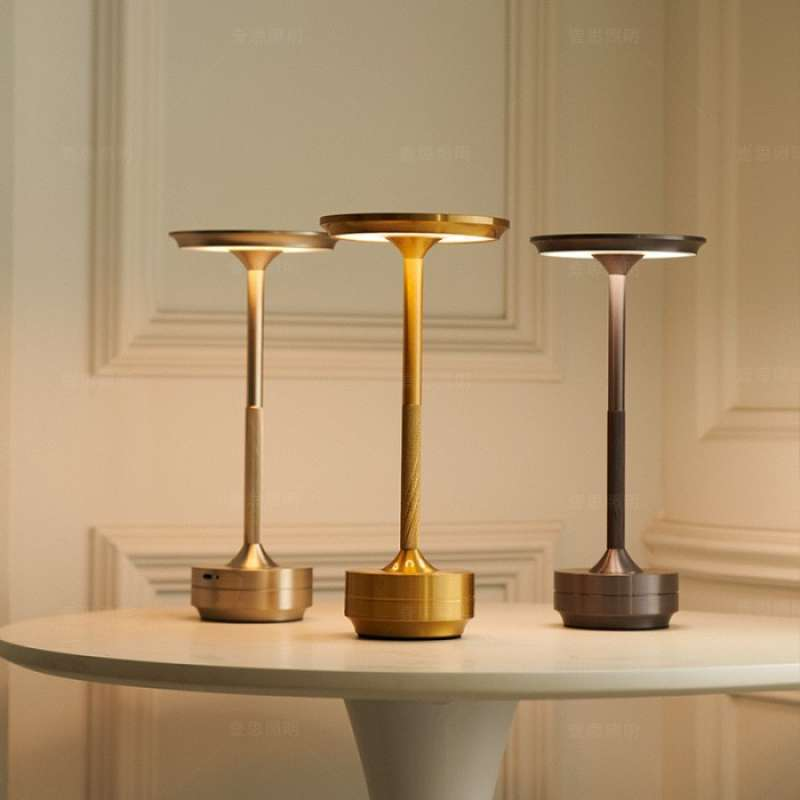 Aluminum Rechargeable Touch Dimmer Table Lamp