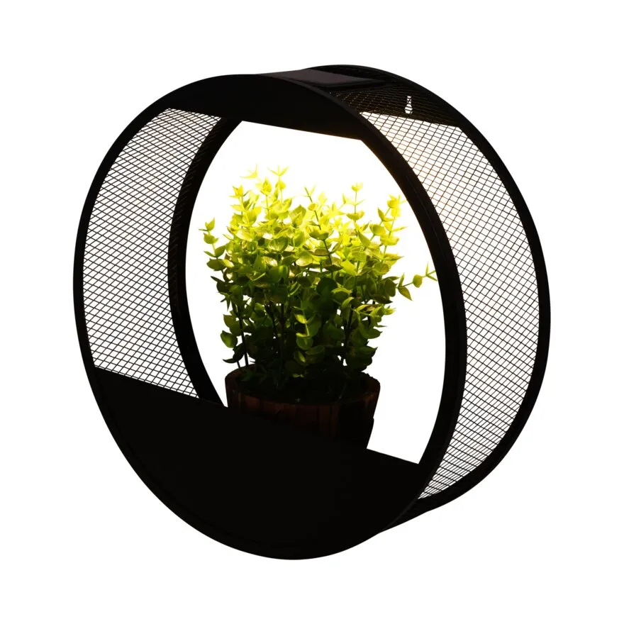 Solar Wall Planter Light